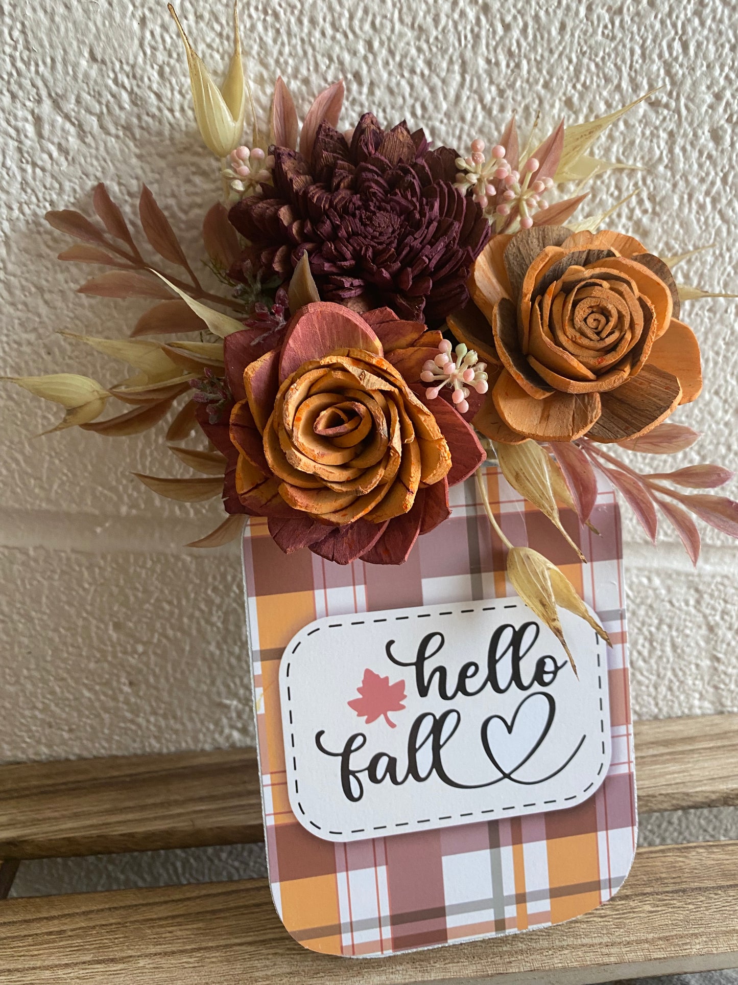 Standing Tabletop Mason Jar Sign