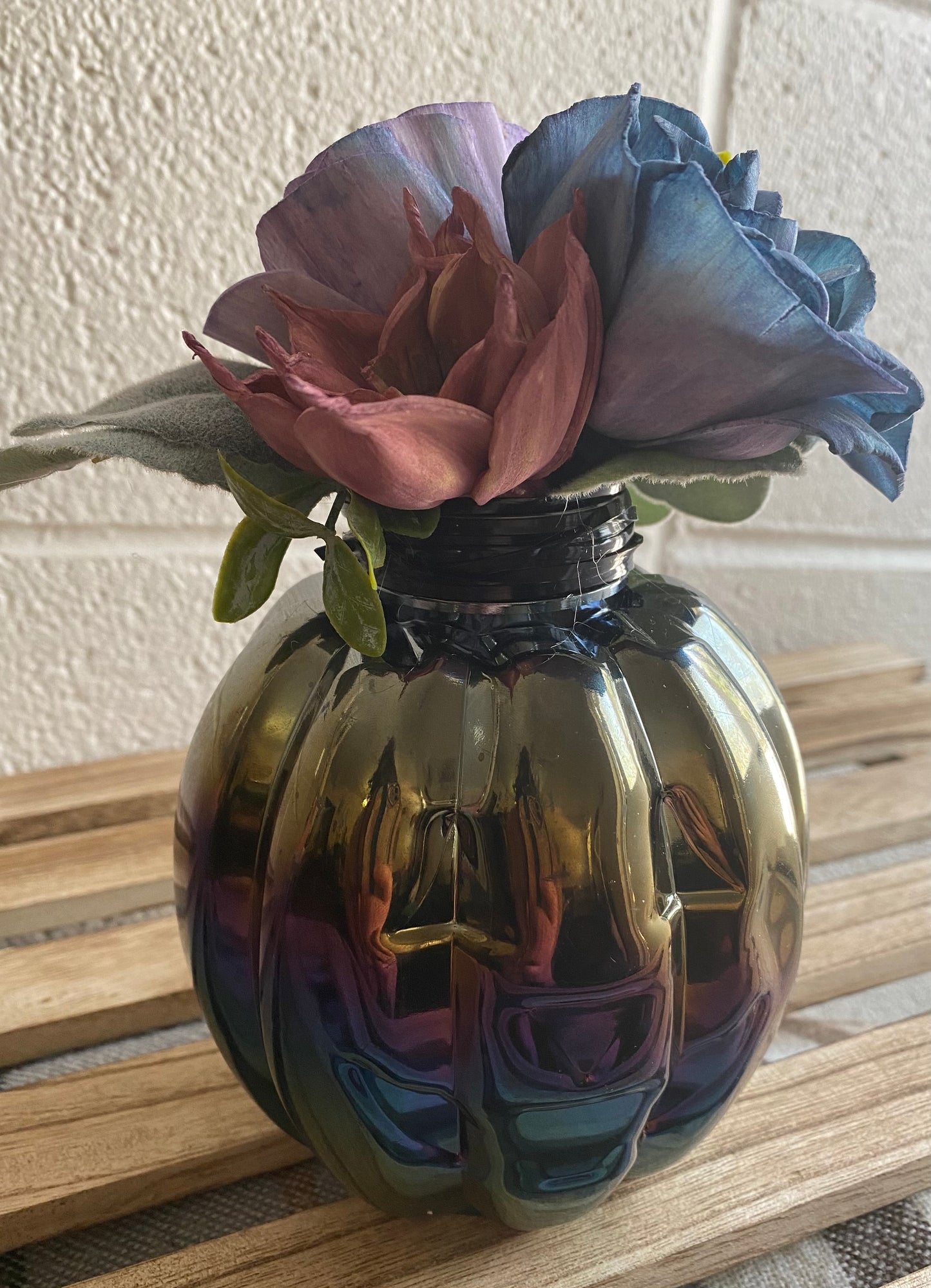 Iridescent Jack-O-Lantern Arrangement