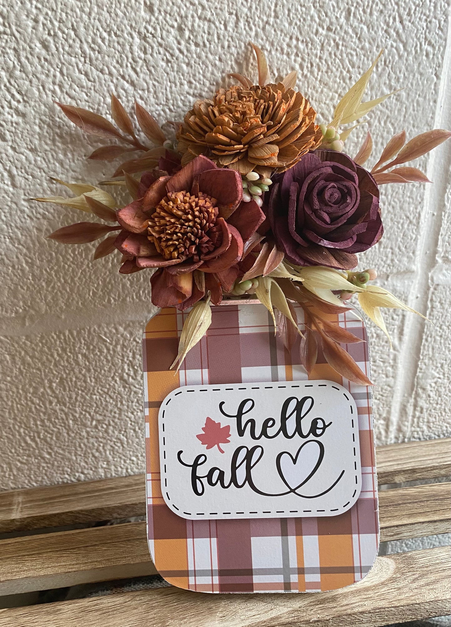 Standing Tabletop Mason Jar Sign