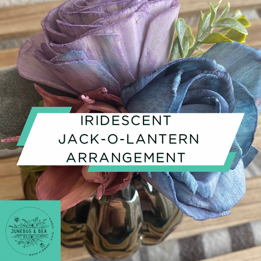 Iridescent Jack-O-Lantern Arrangement