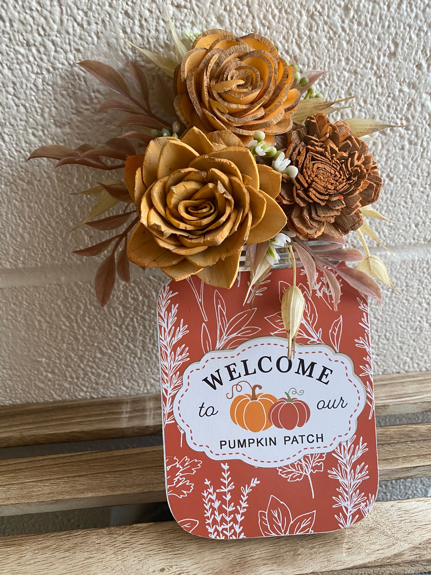 Standing Tabletop Mason Jar Sign