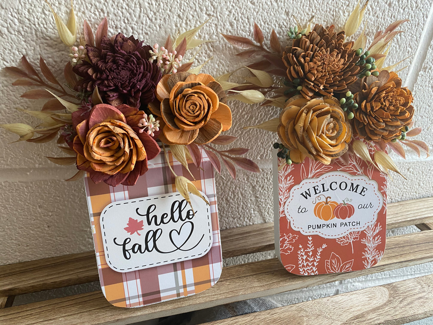 Standing Tabletop Mason Jar Sign