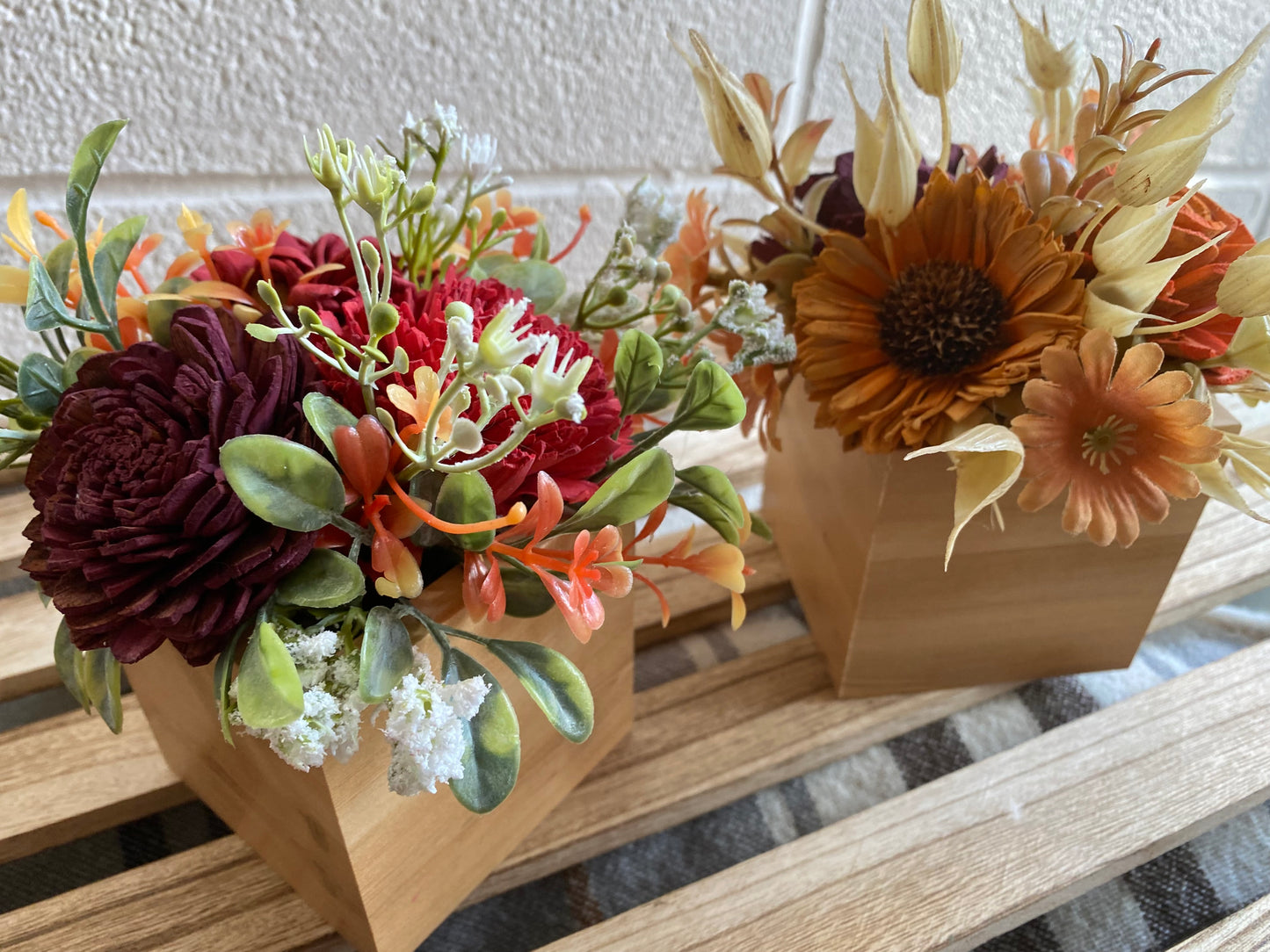 Small Wooden Box Arrangement