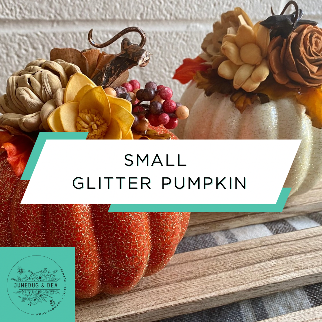 Small Glitter Pumpkin